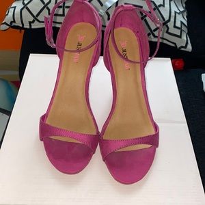 JustFab Pink Wedge